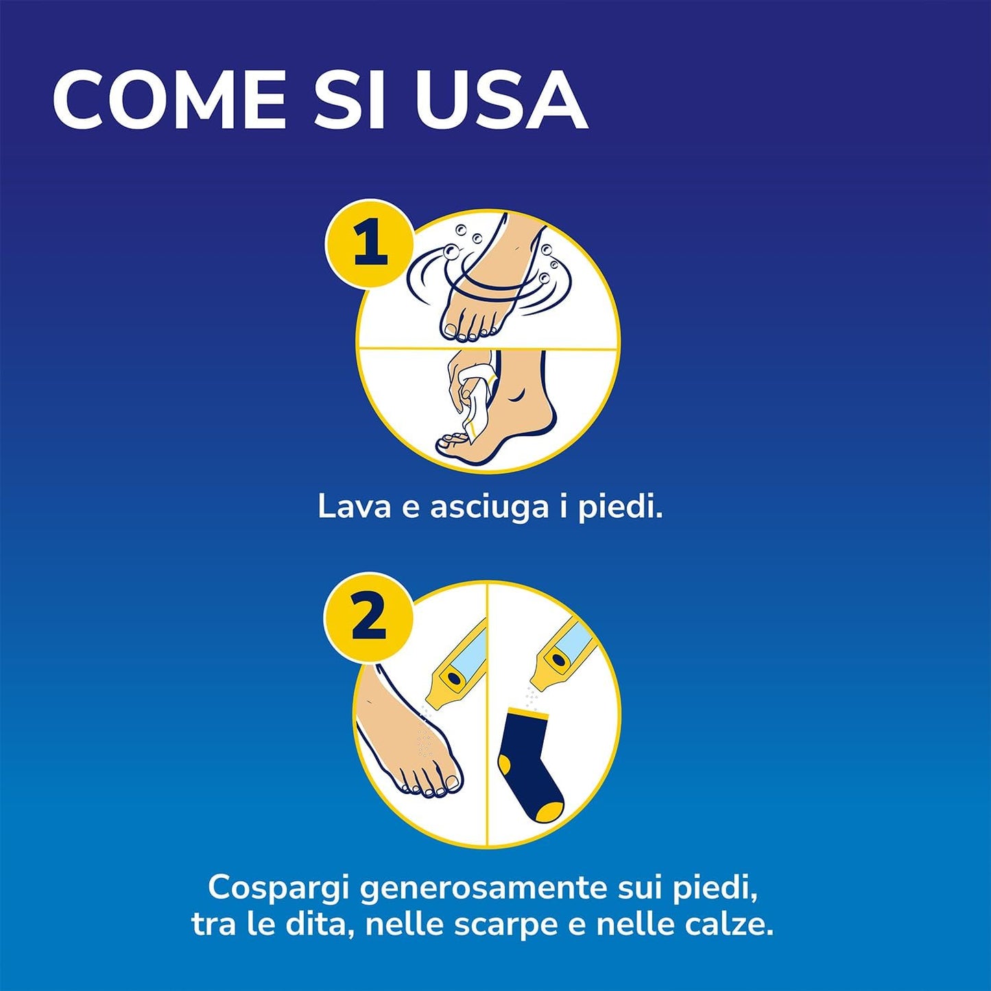 Dr. Scholl's Polvere per Piedi Antiodore 85g Formula Clinicamente Testata – Massimo Potere Assorbente e Protezione Professionale 48 Ore