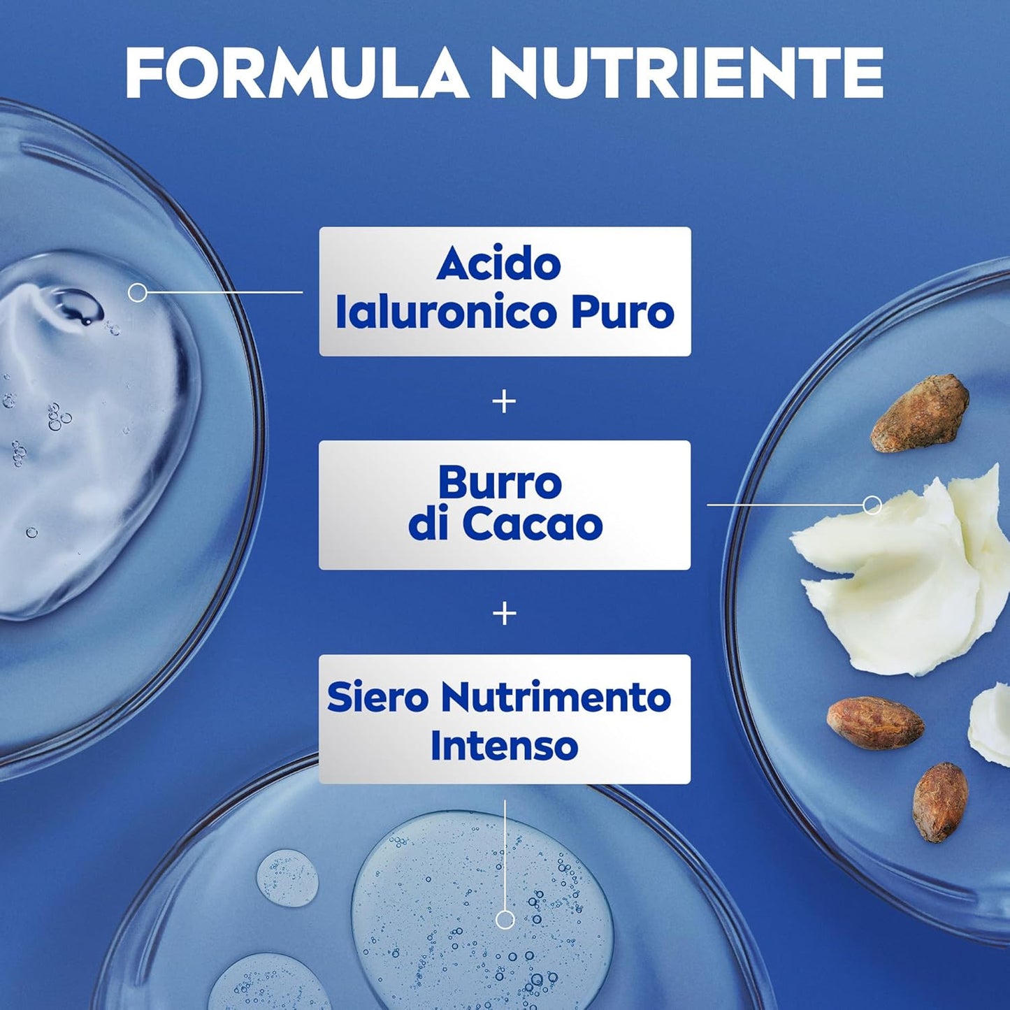 NIVEA Crema Corpo Burro di Cacao Nutriente 400ml – Idratazione 48h+ per Pelle Secca con Acido Ialuronico