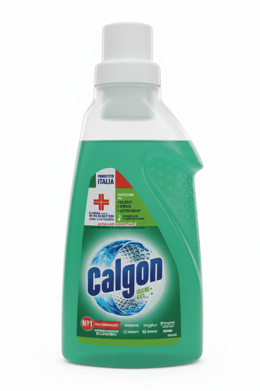 Calgon Igiene+ Gel Anticalcare Disinfettante 2in1 750 ml | Presidio Medico Chirurgico | Elimina 99,9% Batteri e Cattivi Odori | Protezione Totale per Lavatrice