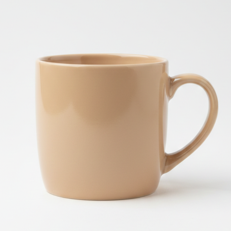 Tazzone da Latte DGBavaria 355 ml in Porcellana – Mug da Colazione con Texture a Righe – Design Elegante Vari Colori
