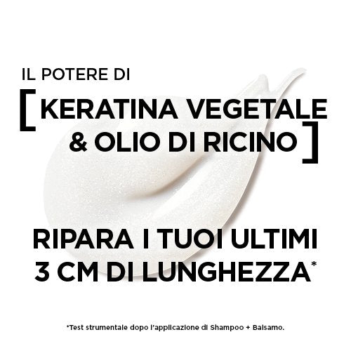 L'Oréal Paris Elvive Dream Long Balsamo Anti-Doppie Punte 250 ml Keratina Vegetale e Olio di Ricino – Riparazione Capelli Lunghi Danneggiati