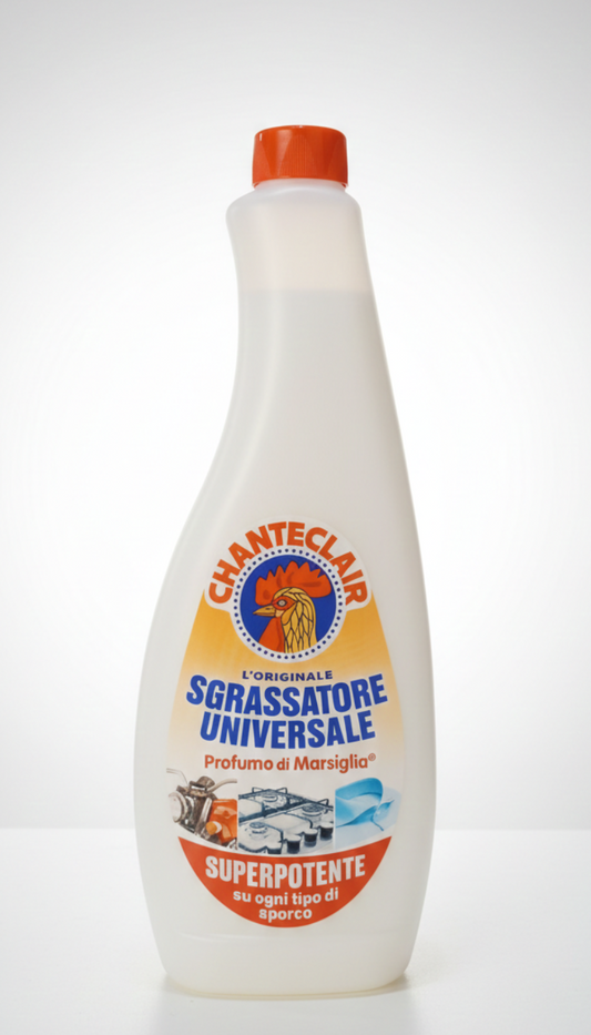 CHANTECLAIR Sgrassatore Universale Marsiglia MAXI Ricarica 700ml | Superpotente su Sporco Ostinato | Multiuso Professionale per Casa e Tessuti | Formato Risparmio