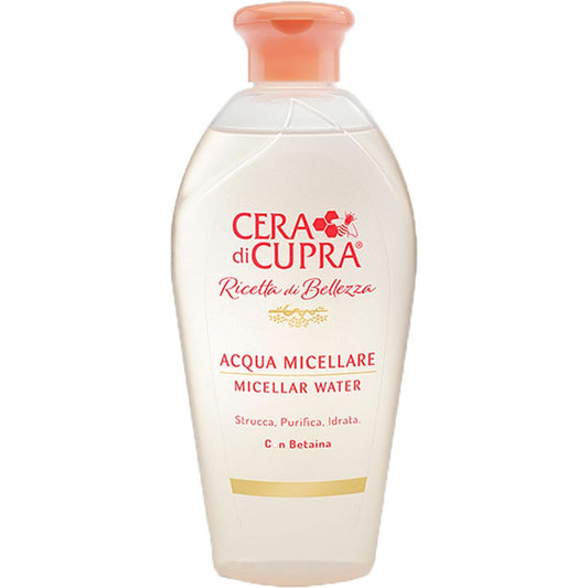 Cera Di Cupra Acqua Micellare 200ml - Ricetta di Bellezza - Struccante e Detergente Delicato - Acido Ialuronico & Betaina - Pelli Sensibili