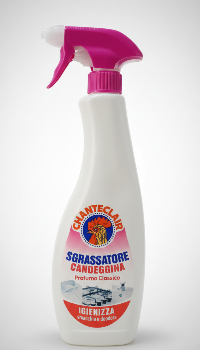 Chanteclair Sgrassatore con Candeggina Forza & Igiene 625ml – Smacchia e Sbianca