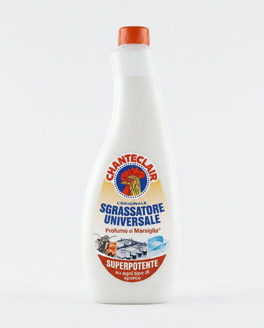 Chanteclair Sgrassatore Universale Marsiglia Ricarica 600ml | Formula Superpotente | Anti-Grasso & Sporco Ostinato | Multiuso per Ogni Superficie