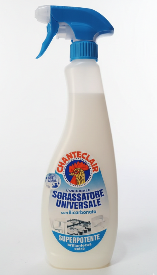 Chanteclair Sgrassatore Universale Bicarbonato 600ml – Superpotente e Senza Aloni