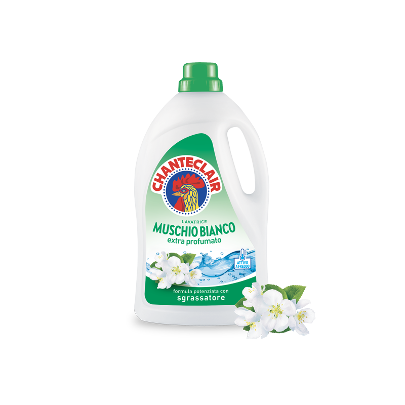 Chanteclair Detersivo Lavatrice Concentrato 2.07L 46 Lavaggi Efficace a 30°C Sgrassante Universale