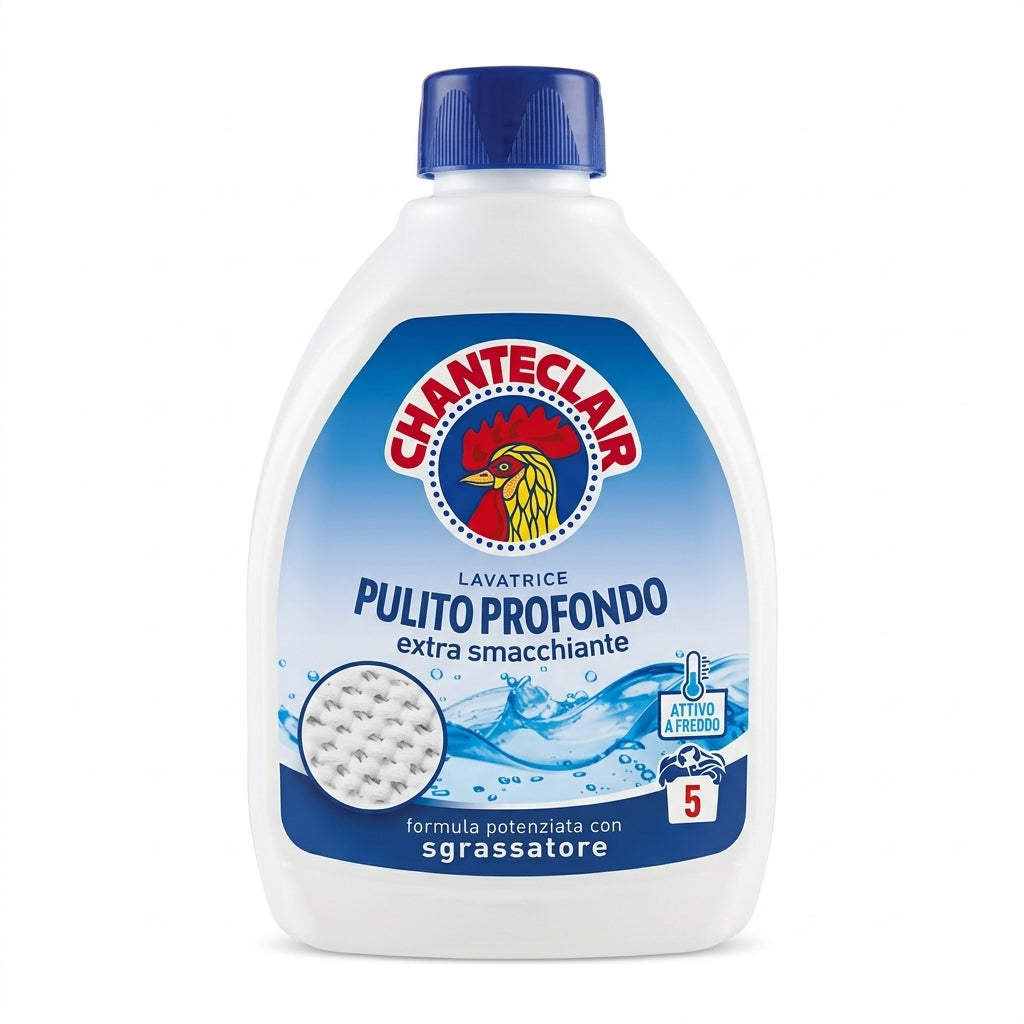 Chanteclair Lavatrice Pulito Profondo Extra Smacchiante 225 ml – Detergente Concentrato da Viaggio Attivo a Freddo