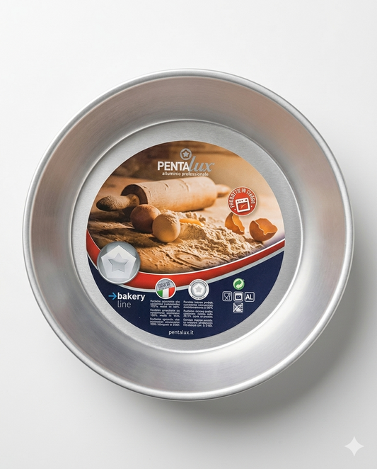 Pentalux Ciambella Conica Senza Cono 26 cm – Stampo per Torte in Alluminio Puro – Teglia Professionale per Cottura Uniforme
