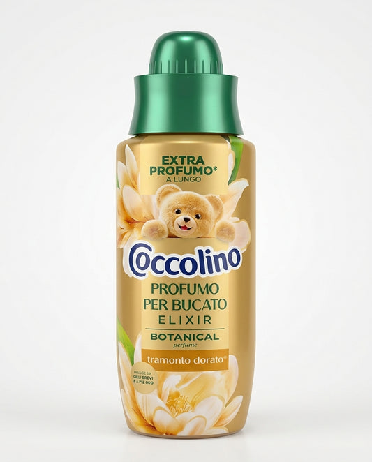 Coccolino Elixir Botanical Tramonto Dorato Profumo per Bucato 230 ml – Essenza Extra Intensa Microperle PerfumeLock