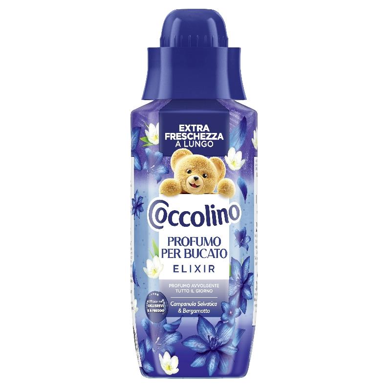 Coccolino Elixir Profuma Bucato Concentrato 342ml | Formula in Gel Zero Residui | Profumo Intenso e Proteggi-Fibre | Efficace a Freddo | 24 Lavaggi | 7 Fragranze Disponibili