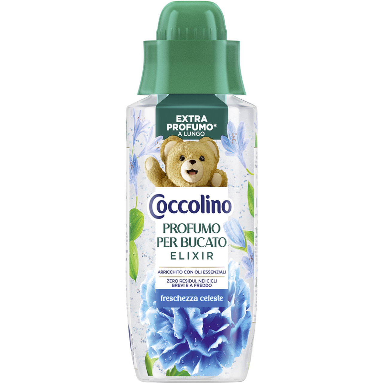 Coccolino Elixir Profuma Bucato Concentrato 342ml | Formula in Gel Zero Residui | Profumo Intenso e Proteggi-Fibre | Efficace a Freddo | 24 Lavaggi | 7 Fragranze Disponibili