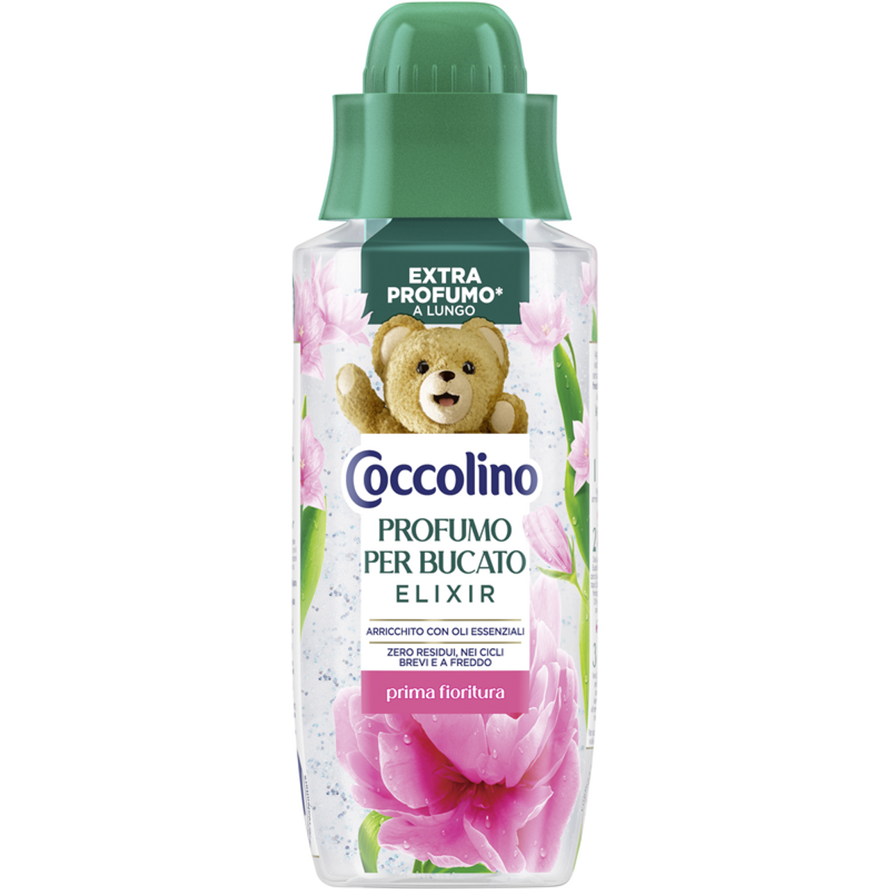 Coccolino Elixir Profuma Bucato Concentrato 342ml | Formula in Gel Zero Residui | Profumo Intenso e Proteggi-Fibre | Efficace a Freddo | 24 Lavaggi | 7 Fragranze Disponibili