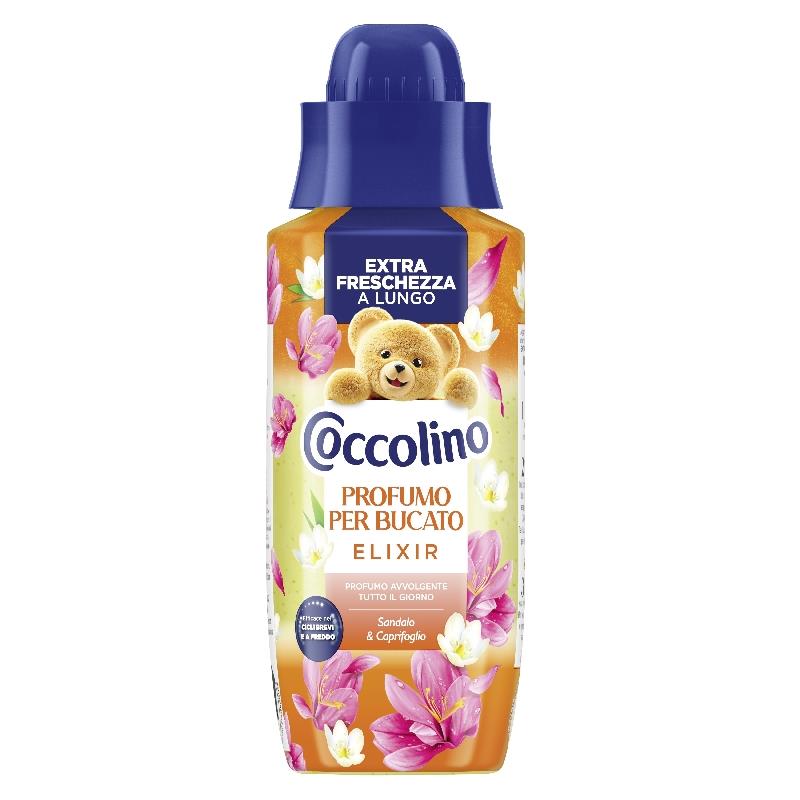 Coccolino Elixir Profuma Bucato Concentrato 342ml | Formula in Gel Zero Residui | Profumo Intenso e Proteggi-Fibre | Efficace a Freddo | 24 Lavaggi | 7 Fragranze Disponibili