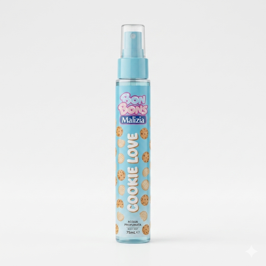 MALIZIA BON BONS Acqua Profumata Corpo Glitterata Lozione Spray – Glow Illuminante Shimmer per Pelle Luminosa
