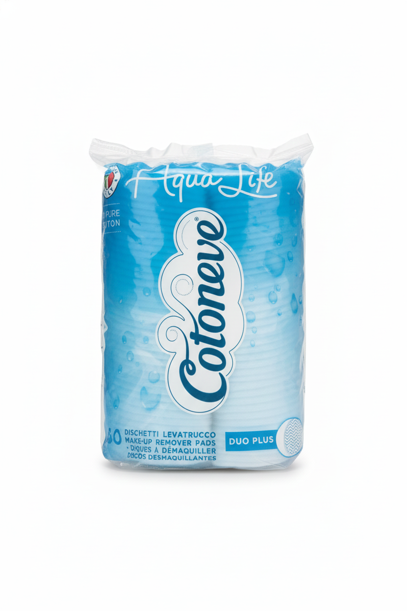 Cotoneve Dischetti Maxi Ovali 40 pz | 100% Puro Cotone Orlato | Doppia Texture Morbida e Resistente | Ipoallergenico e Biodegradabile | Ideale per Rimozione Trucco e Pulizia Viso