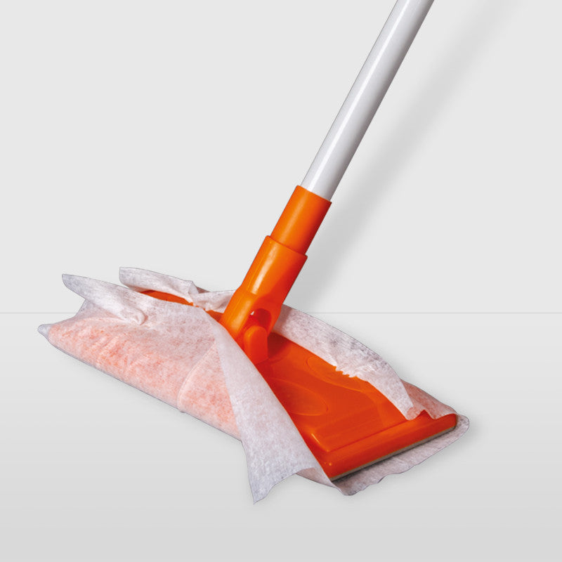 Briantina Attrezzo CROSS Catturapolvere Completo (10x25 cm) con 10 Veline | Base Snodata 360° Antiurto | Sistema Fissaggio Veloce | Adatto a Tutti i Pavimenti