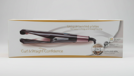 Piastra Styler 2-in-1 Curl & Straight Confidence – Piastre Oscillanti in Ceramica e Tormalina per Ricci e Lisci Perfetti