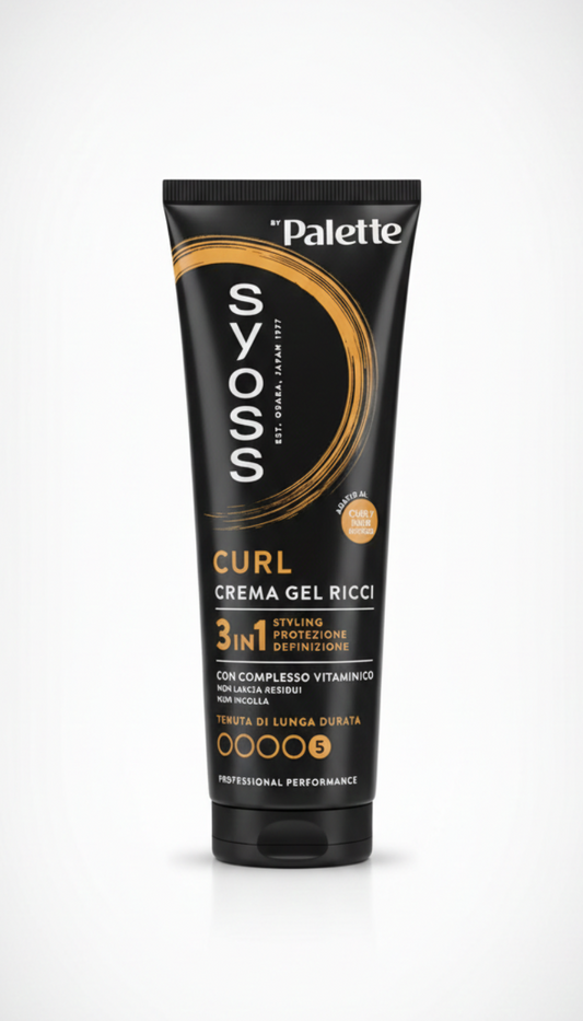 SYOSS Curl Crema Gel Ricci 150ml | Definizione 3 in 1 | Con Pantenolo e Niacinamide | Anti-Crespo & Protezione Umidità
