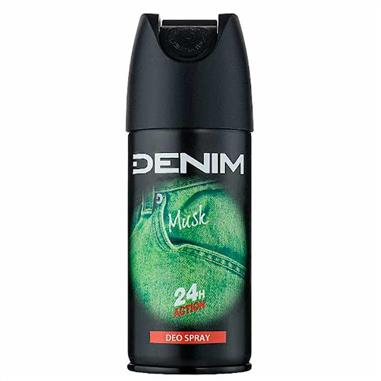 Denim Deodorante Spray Musk 150ml – Fragranza Chypre Maschile – Protezione Efficace 24H Anti-Irritazione