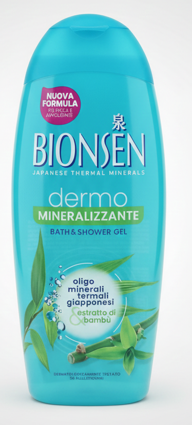 Bionsen Bagnoschiuma 550 ml – Oligominerali Termali Giapponesi Formula Coswell-Tokyo – Effetto Onsen e Idratazione Profonda – Varie Fragranze