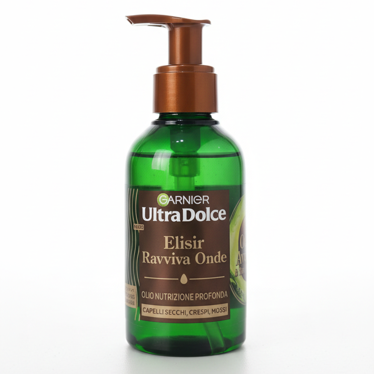 Garnier Ultra Dolce Elisir Ravviva Onde 120ml – Olio di Avocado & Burro di Karité – Definizione Ricci 72h Leave-In