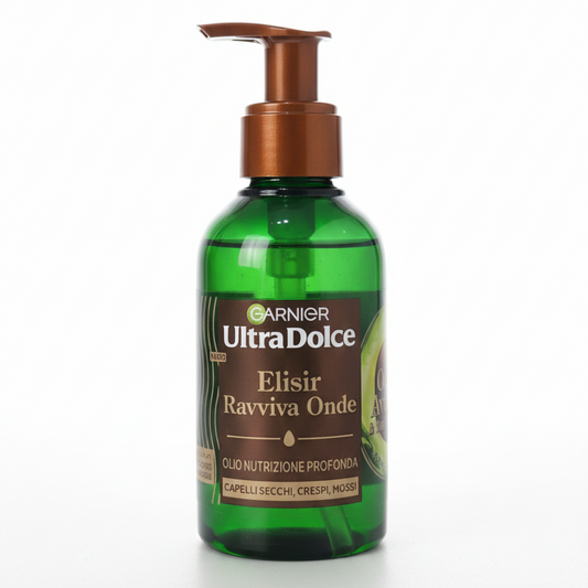 Garnier Ultra Dolce Elisir Ravviva Onde 120ml – Olio di Avocado & Burro di Karité – Definizione Ricci 72h Leave-In