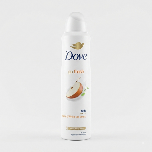 Dove Go Fresh Apple & White Tea Deodorante Spray 250ml – Freschezza Rigenerante alla Mela Verde e Tè Bianco