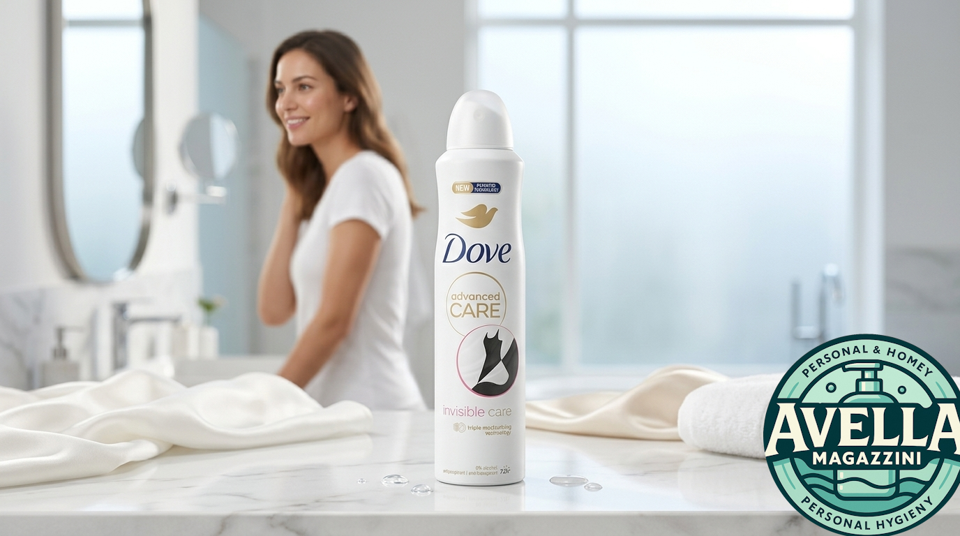 Dove Advanced Care Invisible Care Deodorante Spray Antitraspirante 250ml – Protezione 72 Ore, 0% Alcol, Tecnologia Tripla Idratazione