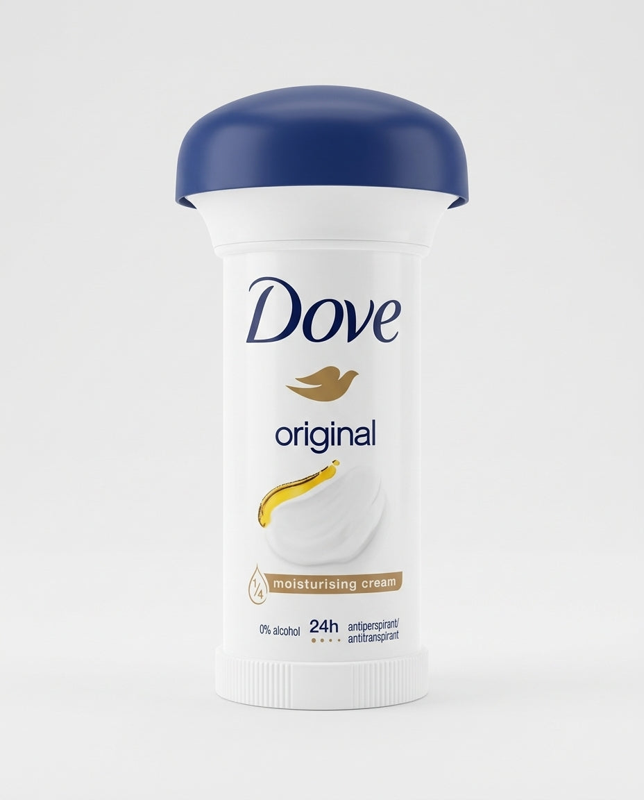 Dove Original Maximum Protection Deodorante Crema 50ml – Antitraspirante 24h Senza Alcol Idratante
