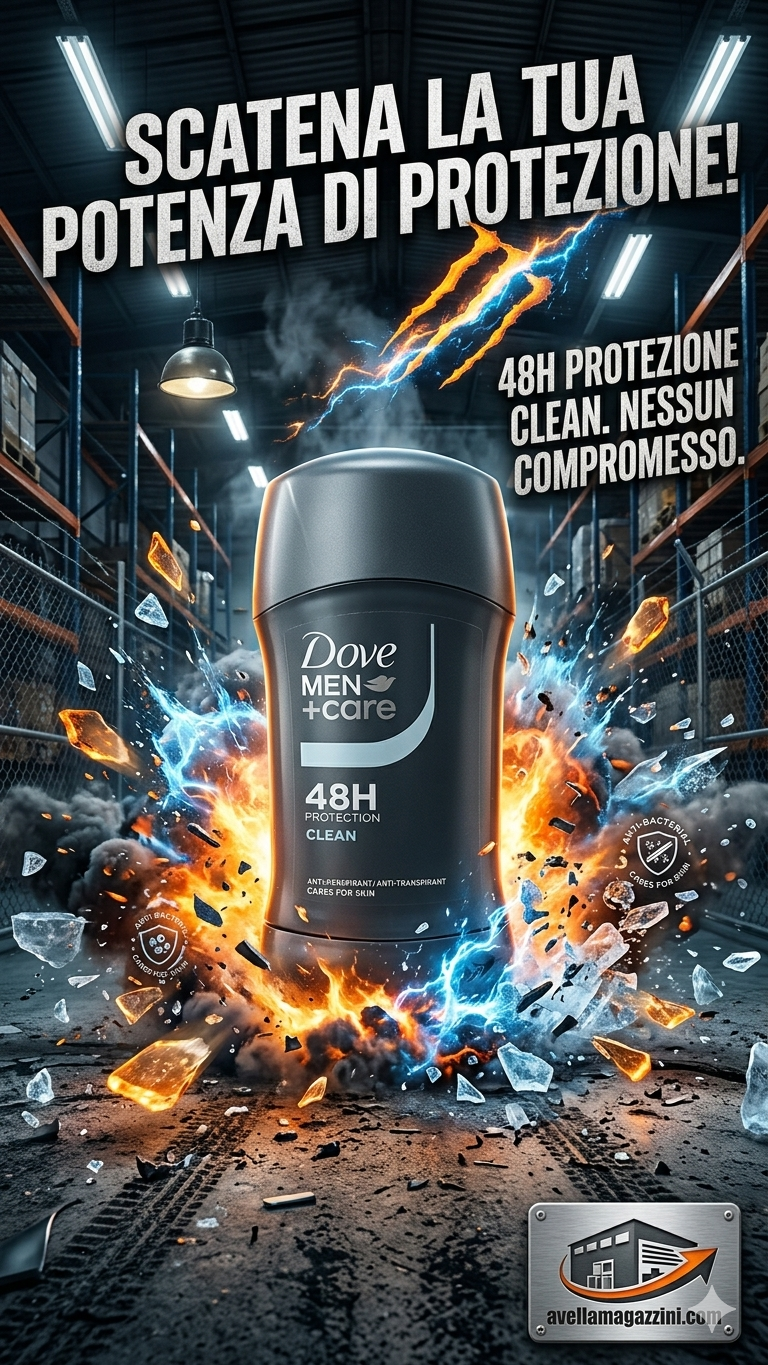 Dove Men+Care Clean Deodorante Stick Antitraspirante 50 ml | Protezione 48h e Cura della Pelle | Formula Anti-Irritazione