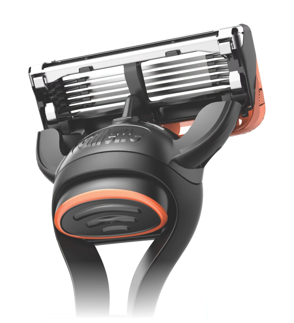Gillette Fusion5 Rasoio da Uomo | 5 Lame Anti-Attrito di Precisione | Tecnologia a Microalette | 1 Manico + 1 Ricarica | Styling Barba e Rifinitore