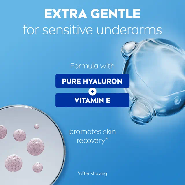 NIVEA Derma Control Restore Spray 150ml | Anti-traspirante 72h con Acido Ialuronico e Vitamina E | Lenitivo Post-Rasatura