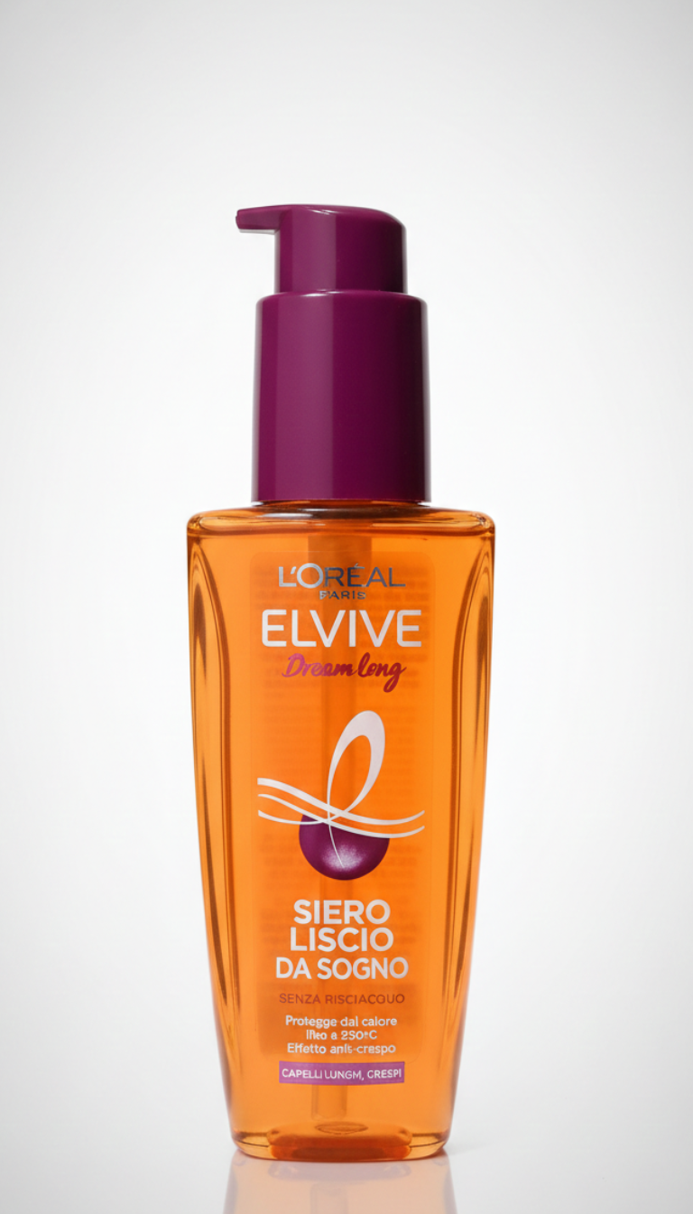 L'ORÉAL ELVIVE Siero Liscio Dream Long 100ml | Termoprotettore 230°C & Anti-Crespo | Con Cheratina Vegetale