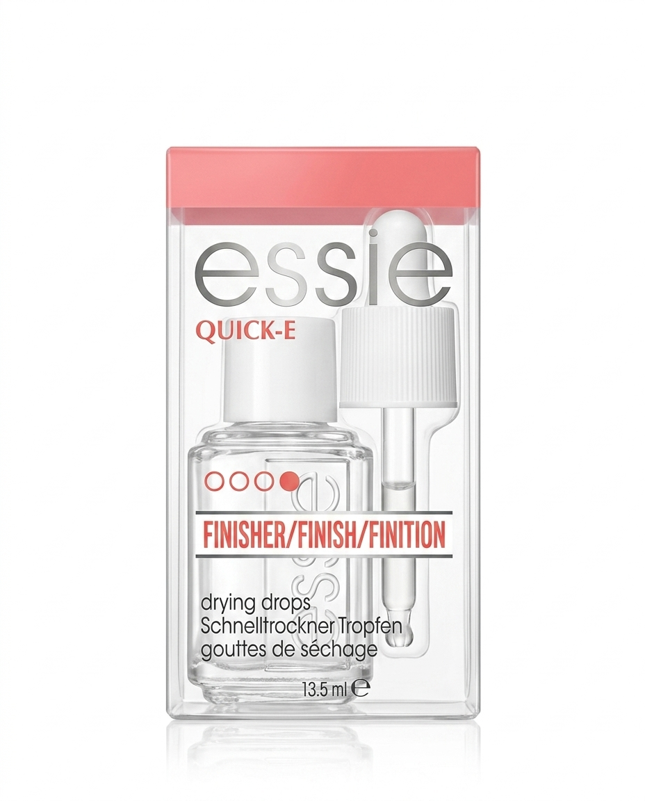 Essie Quick-E Drops Gocce Asciugatura Rapida Smalto Professionali – Trattamento Manicure Istantaneo Anti-Graffio e Anti-Sbeccatura con Applicatore a Pipetta