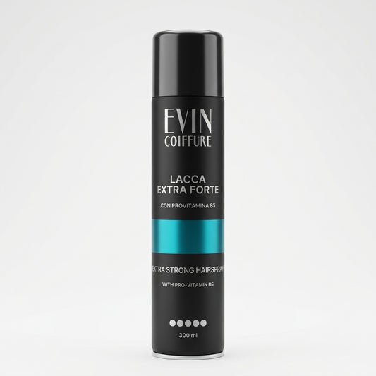 EVIN COIFFURE Lacca Extra Forte Provitamina B5 300 ml Bombola – Spray Fissativo Struttura e Luminosità Made in Italy
