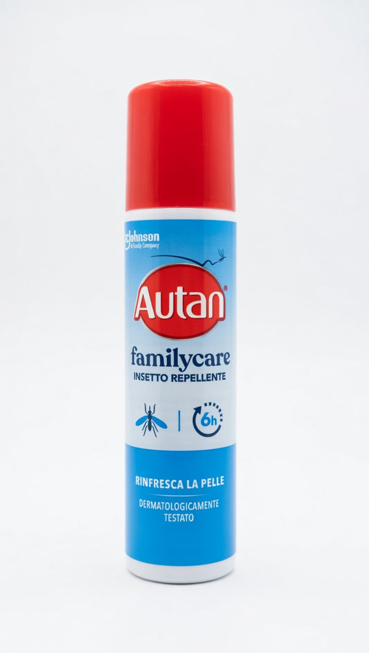 Autan Family Care Insetto Repellente Vapo 100ml | Spray Antizanzare Leggero | Protezione 4 Ore per Tutta la Famiglia