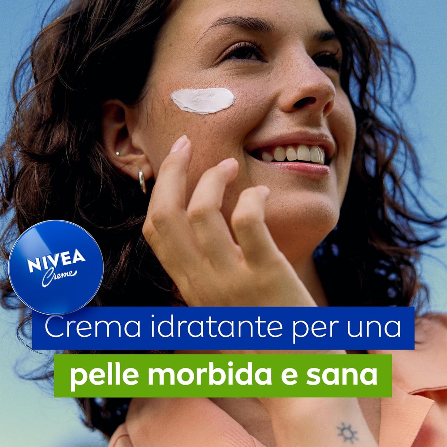 Nivea Creme 400ml Giga Confezione | L'Originale Crema Idratante Multiuso Viso, Corpo e Mani | Nutrizione Profonda con Eucerit | 80% Alluminio Riciclato