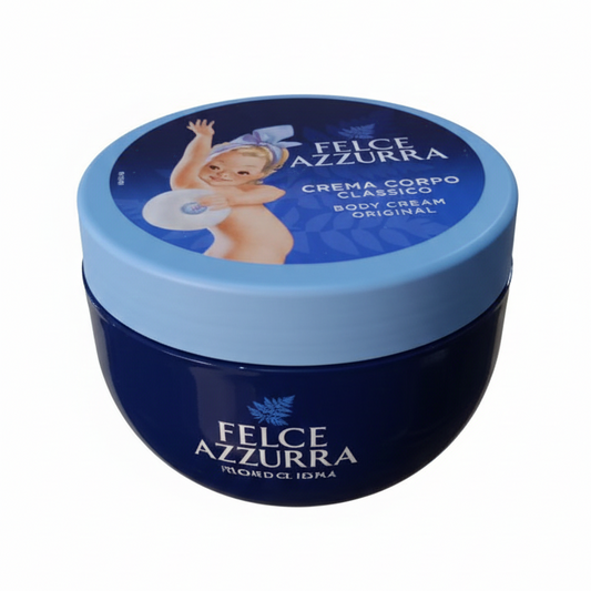Felce Azzurra Crema Corpo Idratante Classico | 250ml | Burro di Karité e Amido di Mais | Senza Siliconi e Parabeni | Effetto Talcato