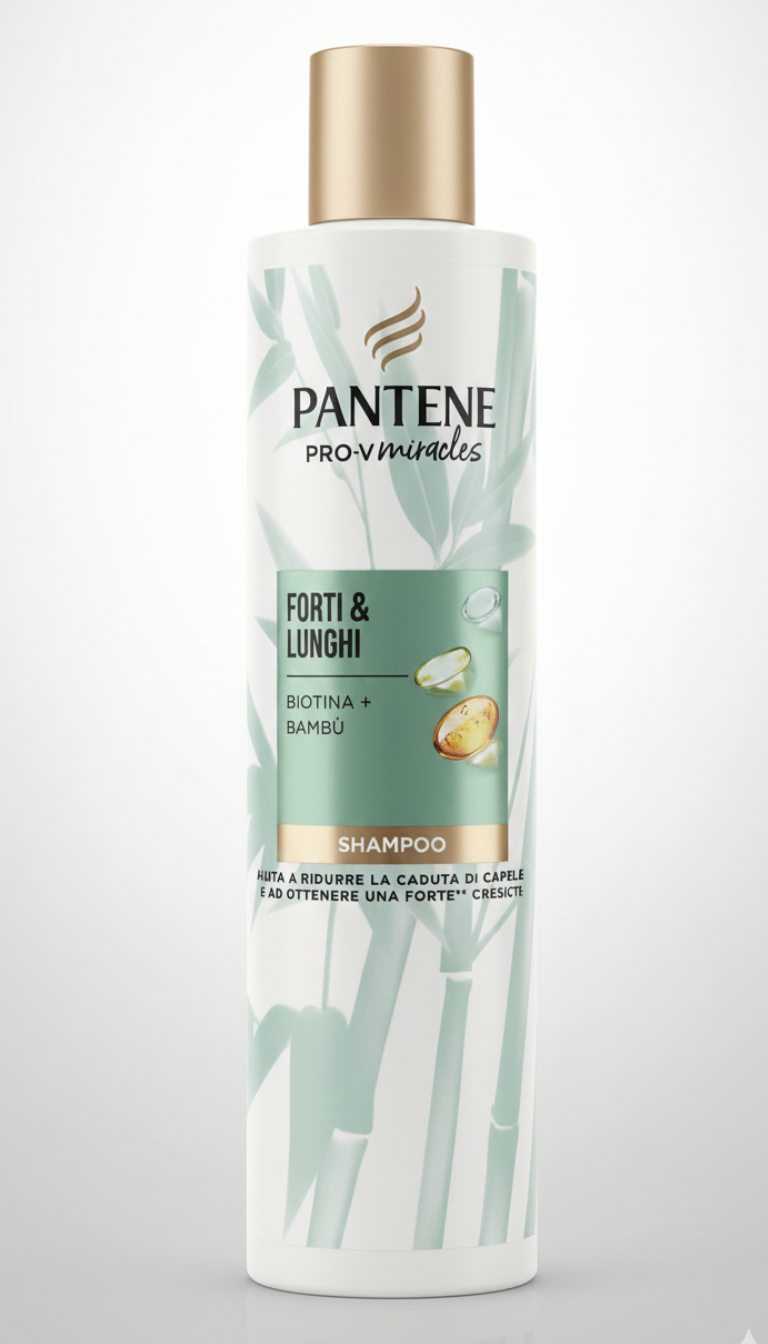 Pantene Pro-V Miracles Shampoo Forti & Lunghi 225ml | Con Biotina e Bambù | Anti-Rottura e Crescita Sana