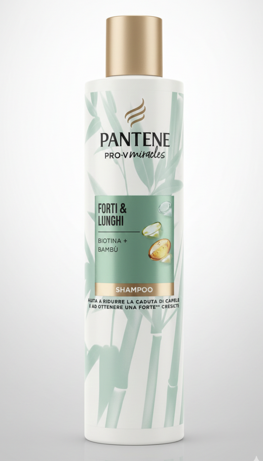 Pantene Pro-V Miracles Shampoo Forti & Lunghi 225ml | Con Biotina e Bambù | Anti-Rottura e Crescita Sana