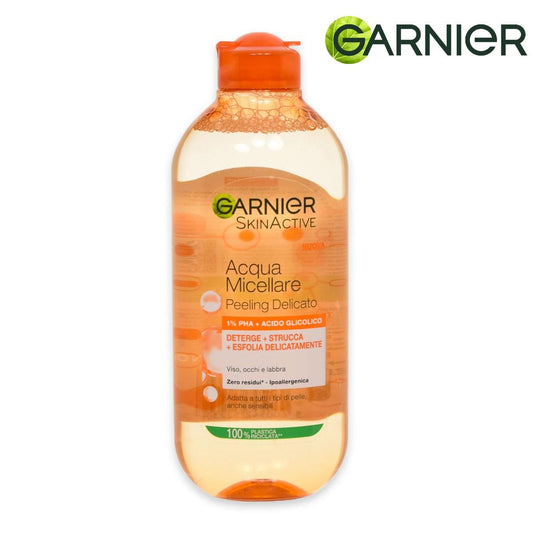 Garnier Acqua Micellare Peeling Delicato 400ml - Con 1% PHA & Acido Glicolico