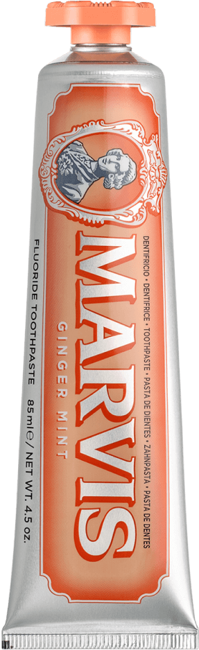 Marvis Gingermint Dentifricio allo Zenzero e Menta Piperita con Fluoro – Previene la Carie e Protegge lo Smalto con un'Esperienza Sensoriale Contemporanea