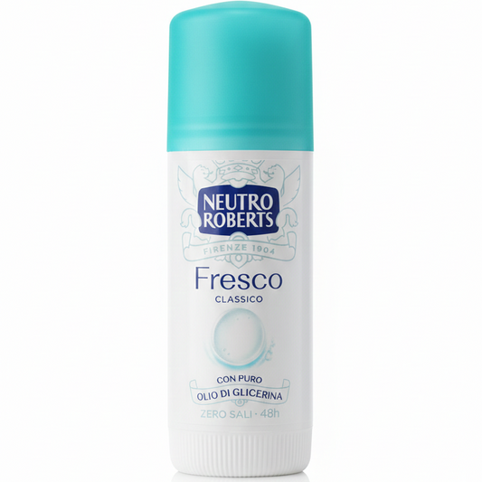 Neutro Roberts Deodorante Stick Fresco Classico 40ml – Zero Sali di Alluminio – Protezione 48H – Anti-Macchie con Glicerina