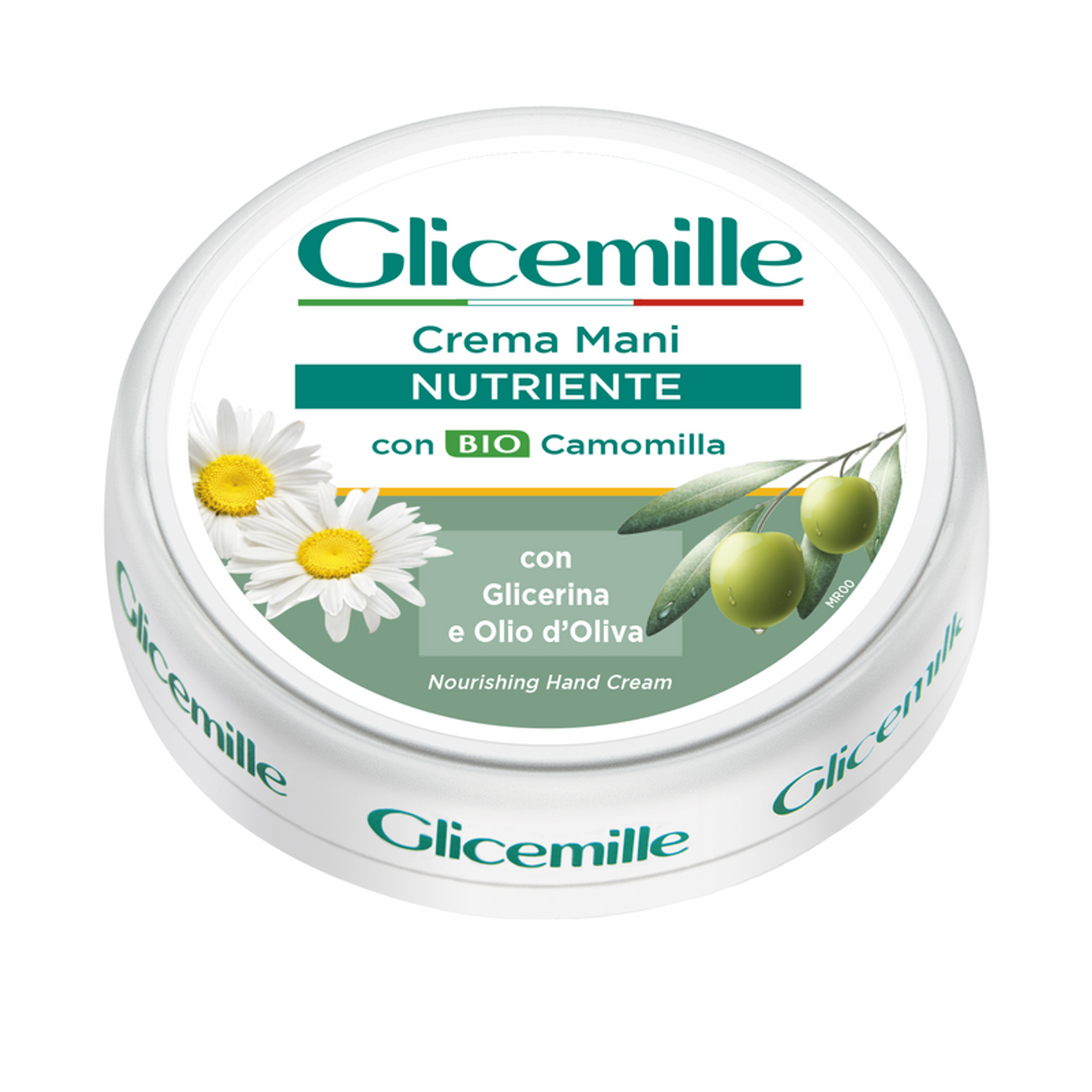 Glicemille Crema Mani Nutriente Giara 100ml - Azione Emolliente Profonda - Con Olio d'Oliva, Glicerina e BIO Camomilla - Mani Secche e Screpolate