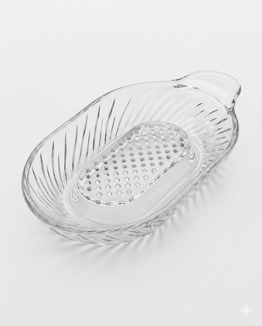 Borgonovo Grattamele Design in Vetro Pressato Ultra-Resistente – L'Originale Classico per l'Infanzia e il Benessere