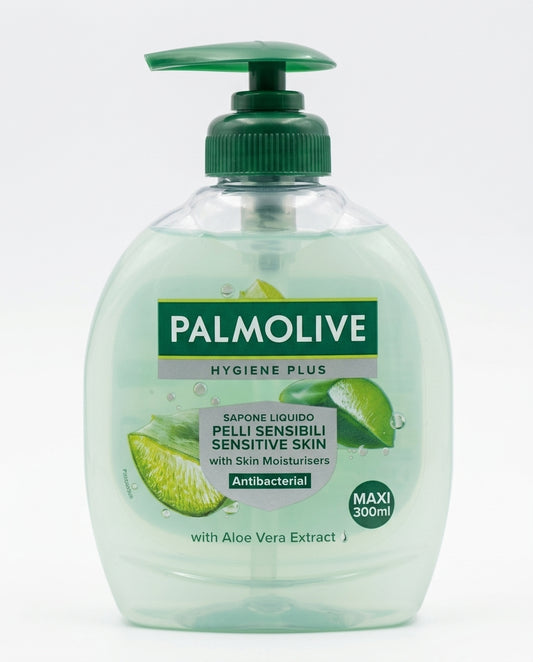 Palmolive Hygiene Plus Pelli Sensibili Sapone Liquido Antibatterico 300 ml Aloe Vera – Detersione Idratante e Protezione Igienizzante