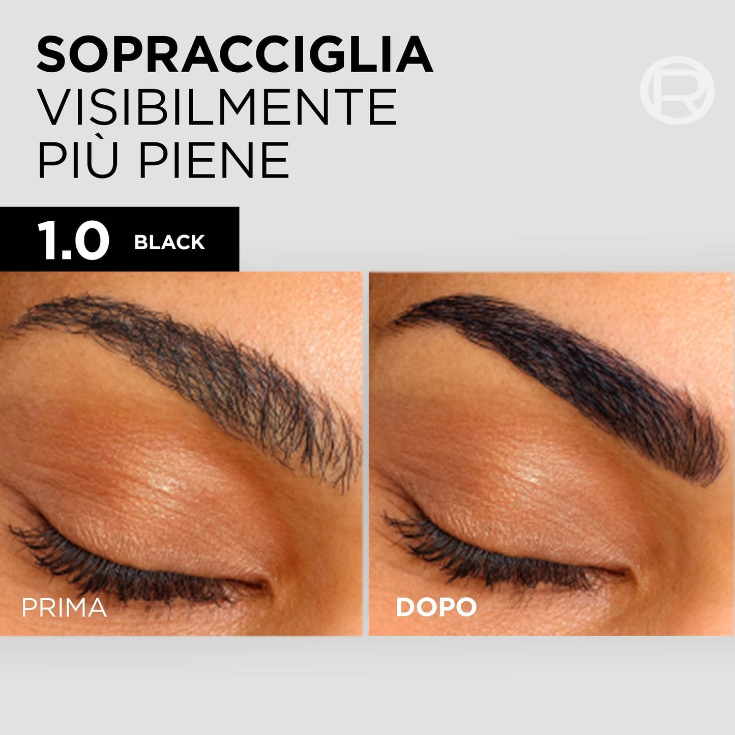 L'Oréal Paris Brow Color Tinta Semipermanente per Sopracciglia Senza Ammoniaca – Risultato Naturale, Copertura Sopracciglia Bianche e Durata Fino a 5 Settimane