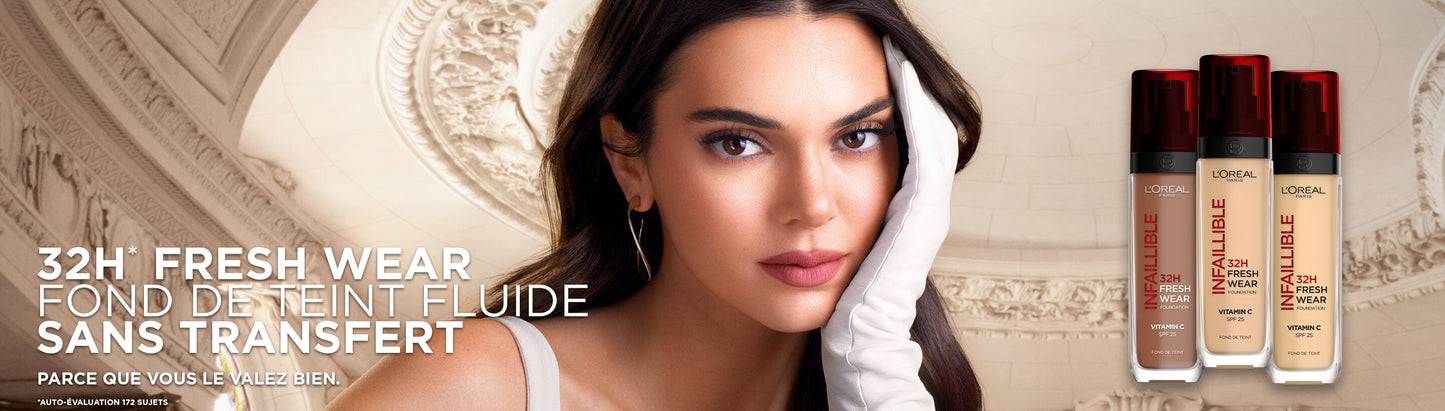L'Oréal Paris Infaillible 32H Fresh Wear Fondotinta Fluido Idratante con Vitamina C e SPF 25 – La Soluzione Coprente e Ultra-Traspirante a Lunga Tenuta Non-Stop