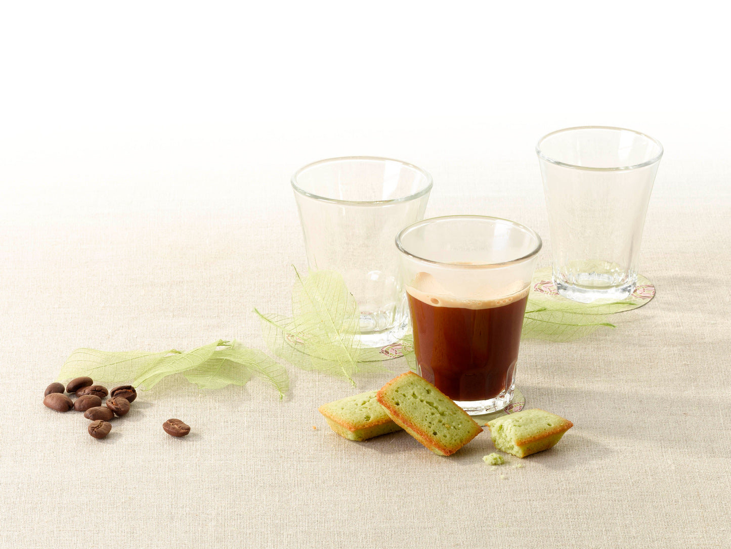 Duralex Amalfi Tazza in Vetro Trasparente Temperato 4 pz da 7 cl – Resistenza Termica Certificata Contro gli Shock per Caffè ed Espresso